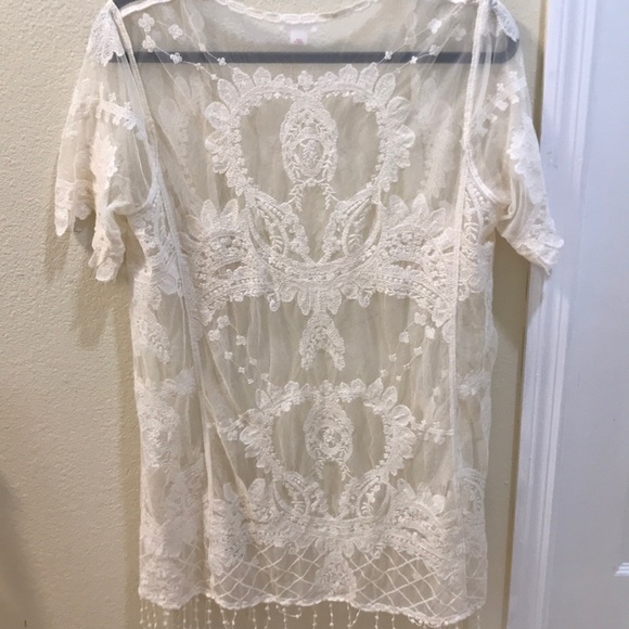 NWOT Beautiful boho lace statement piece - Picture 2 of 6